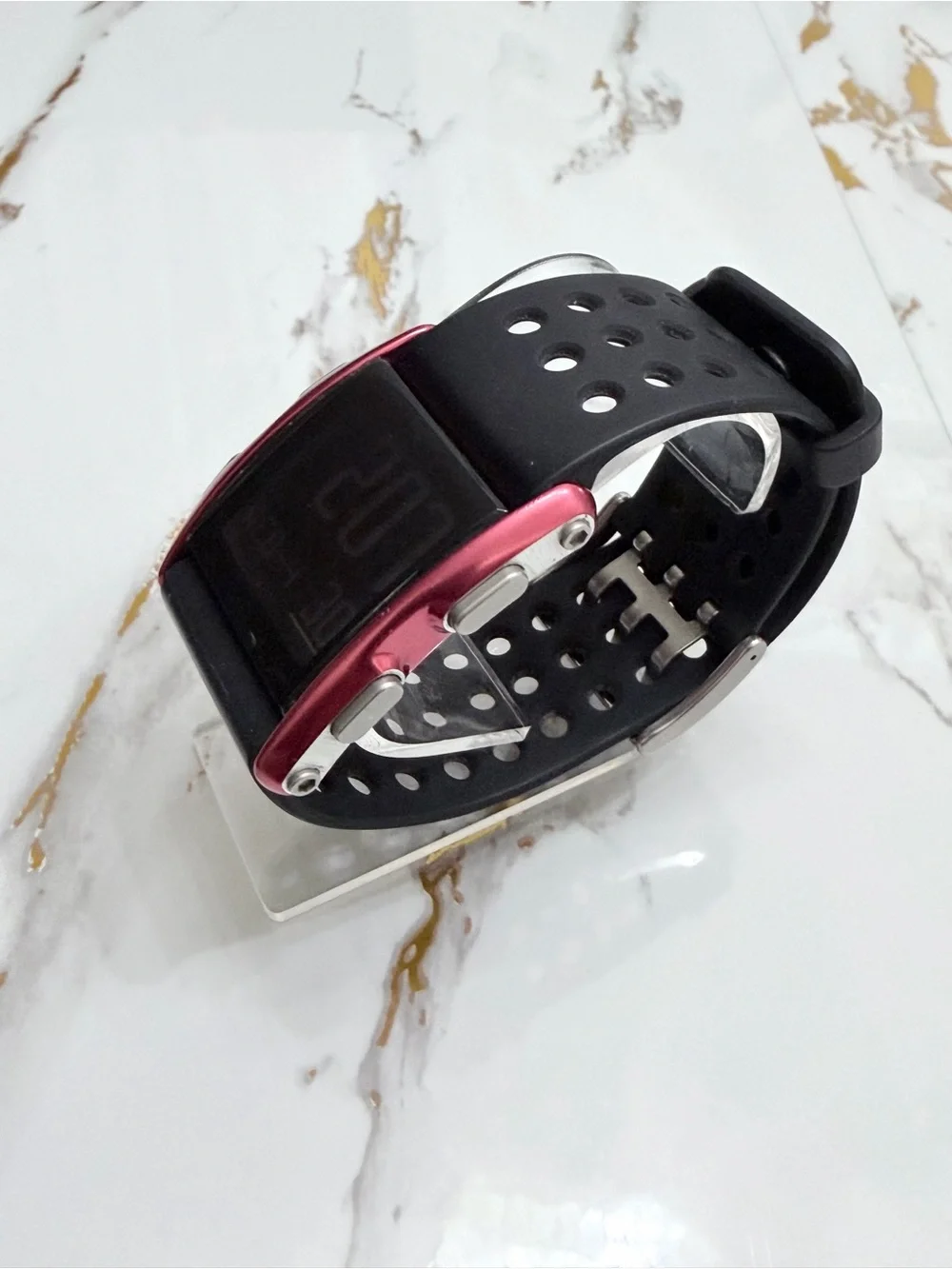 Vintage Nike Torque Digital Chronograph Watch Red WC0067-835 New Battery